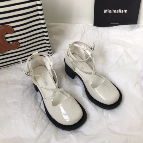 Летняя обувь для кожаной обуви в английском стиле, японские универсальные сандалии, в британском стиле, 2023