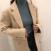 Áo len lông cừu nhỏ 2018 phiên bản mới của Hàn Quốc dành cho nữ mùa thu đông áo khoác dạ nữ Áo khoác ngắn