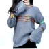 Mùa xuân và mùa thu mới trường đại học Hàn Quốc phiên bản của cổ áo v ngụy trang jacquard hoang dã lỏng lẻo là áo len mỏng áo len bộ đầu thủy triều nữ áo len nữ giá rẻ Áo len