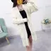 Rod đan cardigan Nữ Hàn Quốc 2017 Mới Loose Solid Color Long Dày Line Mùa thu và mùa đông dày áo len áo cardigan nữ Cardigan