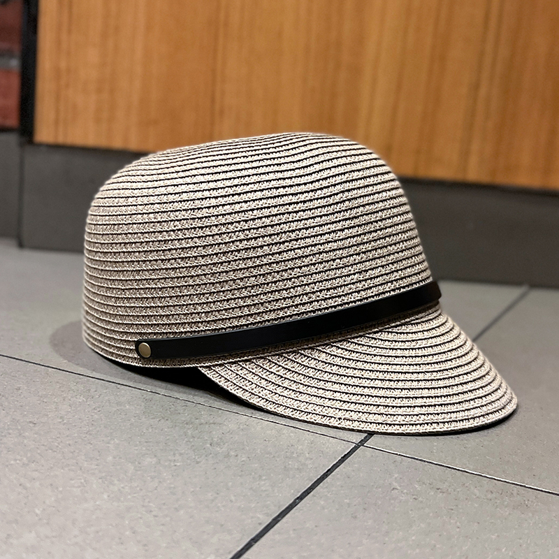 Gray equestrian hat