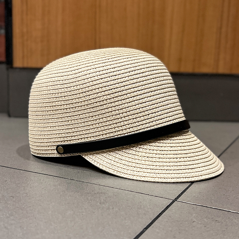 Beige equestrian hat