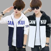 Mùa thu đông 2016 mới cộng với áo khoác nhung nam dày trẻ trung đồng phục bóng chày mỏng xu hướng đồng phục Hàn Quốc