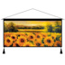 Châu âu và Hoa Kỳ làng nông thôn sun flower vải tấm thảm biểu ngữ vẽ tranh sơn trang trí tường tùy chỉnh tấm thảm phòng khách vải sơn Tapestry