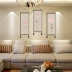Hoa phong cách Trung Quốc hoa sen tấm thảm vải phòng ngủ phòng khách trang trí tường tùy chỉnh vải sơn mới Trung Quốc tấm thảm