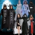 Halloween dành cho người lớn kinh dị trang phục hóa trang ma cà rồng cô dâu nam phù thủy zombie trang phục nhân vật quỷ đen