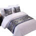 Khách sạn giường cờ khăn giường bán buôn khách sạn cao cấp đơn giản hiện đại Trung Quốc sang trọng vàng giường bao gồm giường đuôi pad ôm áo gối Trải giường