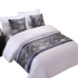 Khách sạn giường cờ khăn giường bán buôn khách sạn cao cấp đơn giản hiện đại Trung Quốc sang trọng vàng giường bao gồm giường đuôi pad ôm áo gối ga nệm Trải giường