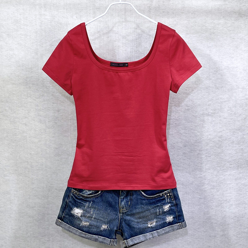 纯棉短袖t恤细节图