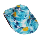 Пляжная складная кепка, детская спортивная джинсовая солнцезащитная шляпа для отдыха на солнечной энергии