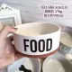 Середина -Number White Bowl Письма еда 単 миска