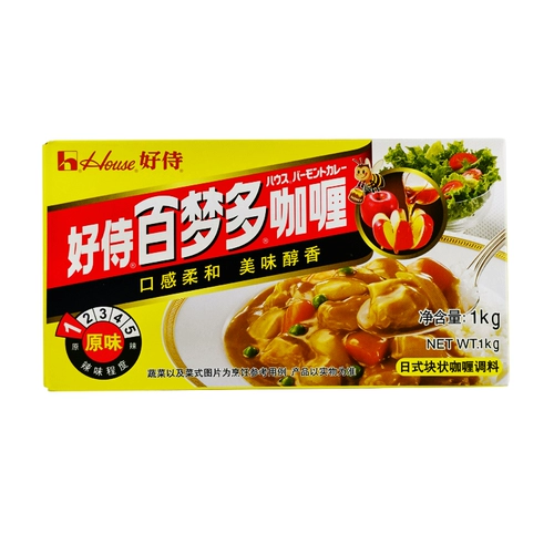 Hao Shi Bai Mengdoro Curry Daily Block -Like Curry приправа оригинальная/слегка пряная 1 кг бизнеса 2 выбор вкуса бесплатная доставка