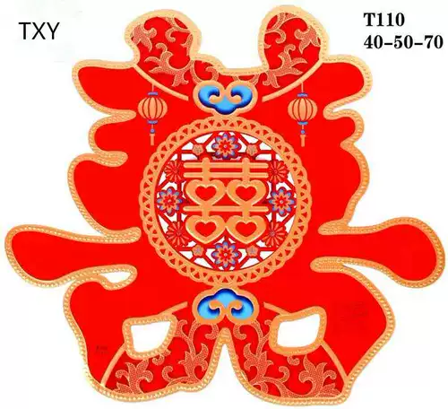 Свадебное горячее золото hi -character stereo ткани xizi door post neadroom hotel holides