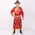 Áo choàng nam Mông Cổ Trình diễn múa Mông Cổ Trình diễn Trang phục dài Áo cưới Áo choàng bộ đồ truyền thống Trang phục dân tộc
