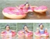Bơi vòng người lớn tăng dày nách inflatable vòng bơi phao cứu sinh con bé màu hồng donut vòng bơi Cao su nổi