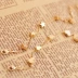 Trang sức Hàn Quốc retro năm cánh sao trang sức Phiên bản Hàn Quốc của tình yêu hoang dã đơn giản và chi tiết vòng tay trang sức nữ vòng tay nữ vàng 18k Vòng đeo tay Clasp