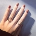 Trang sức Hàn Quốc đơn giản Sinh viên Nhật Bản và Hàn Quốc Trang trí nhẫn nữ thủy triều thời trang cá tính mở vòng chỉ số trang sức ngón tay nhẫn cưới kim cương Nhẫn