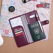 Độc quyền Hàn Quốc tính PU giả da du lịch hộ chiếu giữ hộ chiếu dài người đàn ông và phụ nữ chống degaussing giấy chứng nhận gói