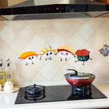 Прозрачная кухня, термостойкая самоклеющаяся плита, водонепроницаемая наклейка на стену