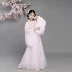Sansheng Sanshi Shili Peach Blossom Lắc cùng một đoạn ánh sáng trắng Hanfu đêm của trẻ em Hua trang phục cô gái trang phục cổ tích - Trang phục Trang phục