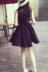 Mùa xuân và mùa thu Hepburn Little Black Dress Slim A-line Base Dress Eo cao không tay Váy nữ Puffy Vest Váy mùa hè - Váy eo cao