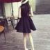 Mùa xuân và mùa thu Hepburn Little Black Dress Slim A-line Base Dress Eo cao không tay Váy nữ Puffy Vest Váy mùa hè - Váy eo cao