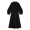 Áo khoác len hai mặt màu đen theo phong cách Hepburn cho mùa thu và mùa đông - Áo khoác ngắn