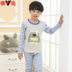 Đồ lót trẻ em Yalu nhiệt cộng với nhung dày đặt đồ lót trẻ em trai và gái cổ tròn quần áo trẻ em mùa thu lớn đồ bộ cho bé Quần áo lót