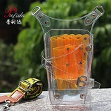 Прозрачная машинка для стрижки волос, ножницы, сумка через плечо, креативная элитная поясная сумка, новая коллекция, популярно в интернете