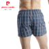 Bộ đồ lót chính hãng Pierre Cardin nam 100% cotton quần short màu dệt lưới phẳng góc quần rộng 13510 quan sip nam Nam giới