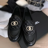 Лоферы, обувь, туфли на платформе для кожаной обуви, в стиле Шанель, 2023 года, из натуральной кожи