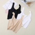 Trắng băng lụa sling vest mùa hè cô gái cơ sở đồ lót học sinh chống ánh sáng hàng đầu bên trong bọc ngực mỏng phần - Ống áo bra ống Ống