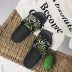 Mùa hè mới 2018 hoang dã xanh lá nữ dép giản dị không trượt bãi biển phẳng từ dép sinh viên phụ nữ dép crocs nhất Dép