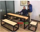 Mới Trung Quốc phong cách bàn ghế gỗ rắn kết hợp bàn trà văn phòng Zen bàn trà kung fu phòng trà đồ nội thất hiện đại tối giản bàn trà - Nội thất văn phòng