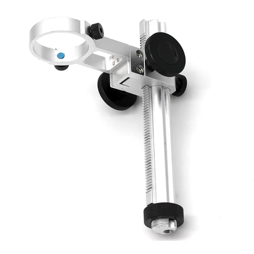 Микроскоп, трубка, лупа, регулируемый металлический кронштейн, алюминиевый сплав, схема