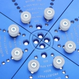 Алюминиевый сплав большой плоский когтя бутик с большим диаметром зажимать деревообработкой картридж деревянный цветок