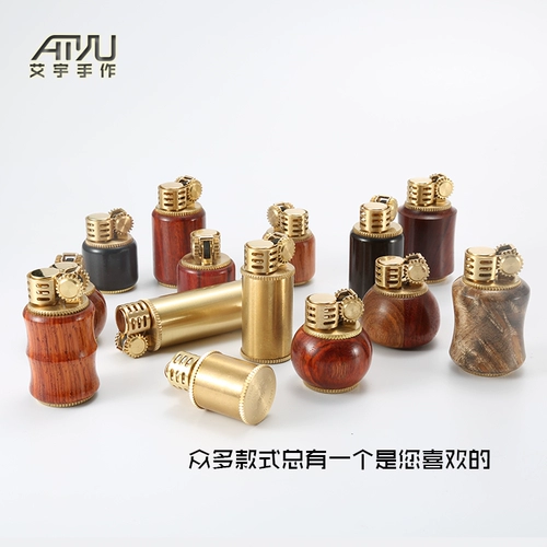 Медная маленькая старомодная ретро зажигалка на керосине, делается под заказ, подарок на день рождения