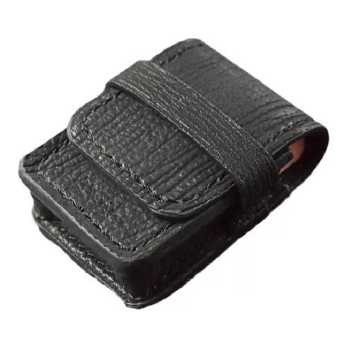 Зажигалка ручной работы, чехол, черная сумка для техники, делается под заказ, из натуральной кожи, простой и элегантный дизайн