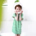 Mô hình bùng nổ Quần áo trẻ em mùa hè Hàn Quốc Váy bé gái thế hệ trẻ em vui nhộn mặc váy cotton sọc A293 - Khác