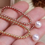 Глянцевые бусины, США, 14 карат, 5mm