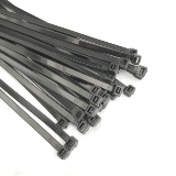 Высококачественные черные пластиковые нейлоновые мощные кабельные стяжки, 4×200мм