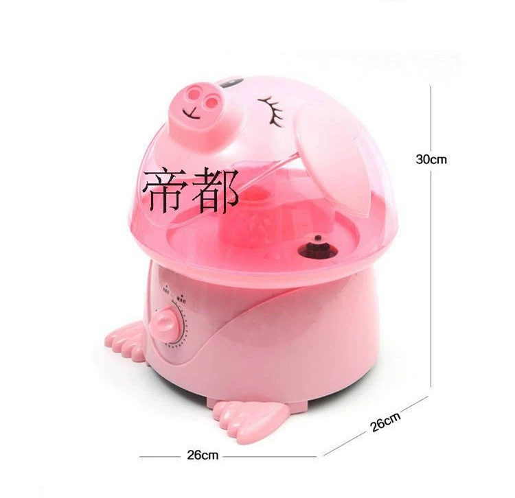 Đồ dùng trong nhà Dễ thương Phim hoạt hình lợn Siêu âm Máy tạo độ ẩm Ion âm Làm sạch không khí Giữ ẩm và Làm ẩm