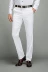 Mùa thu và mùa đông quần trắng nam tinh khiết trắng miễn phí nóng thẳng phù hợp với quần kinh doanh váy len quần tây nam quần