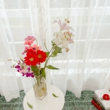 Цветок <корейская простая садовая вышивка романтической и красивой шоу -занавеска