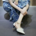 Dép nữ 2018 mới mùa hè và mùa thu Hàn Quốc phiên bản khóa mũi nông hoang dã với giày lông thú