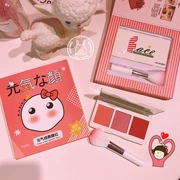 Dễ thương phong cách Nhật Bản cô gái ba-màu blush matte nature sinh viên người mới bắt đầu mềm chị khỏa thân trang điểm cà chua red rouge món ăn