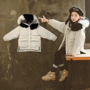 Áo nữ trẻ em mùa đông áo khoác cotton 2018 mới lớn trẻ em 10 cô gái Hàn Quốc phiên bản 12 trẻ em quần áo cotton 15 tuổi nữ thủy triều