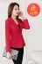 Mùa thu đông phiên bản Hàn Quốc của bộ đồ mới giảm béo mỏng phù hợp với áo sơ mi nữ dài tay ngắn đoạn phù hợp với khí chất hoang dã áo khoác giản dị Business Suit