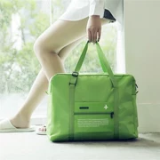 Túi du lịch đơn giản có thể gập lại xách tay dung lượng lớn túi hành lý nhẹ không thấm nước nữ túi thể thao