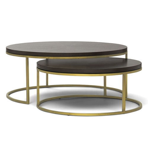 Нордический минималистский золотой железо арт -журнальный столик Большой круглый журнальный столик современный маленький квартира творческий комбинированный круглый круглый стол